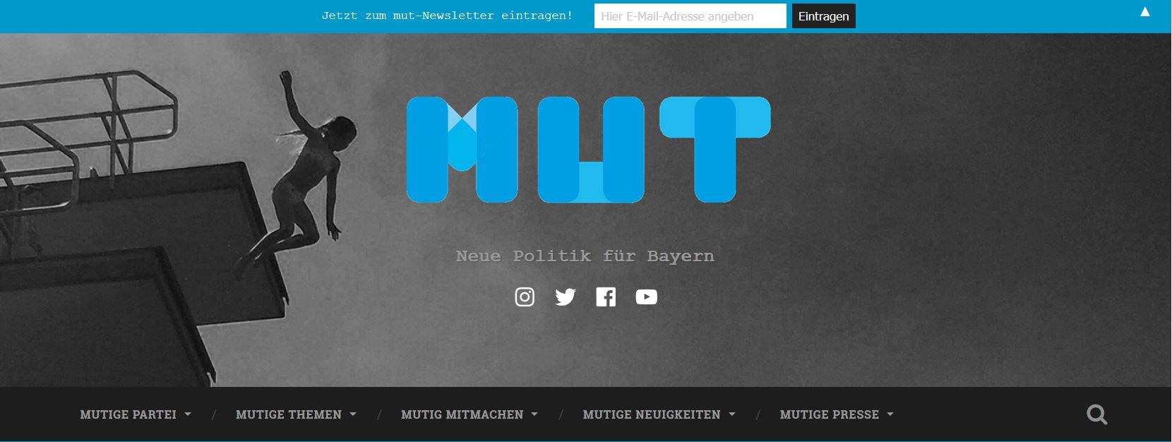 Die neue mut-Homepage.