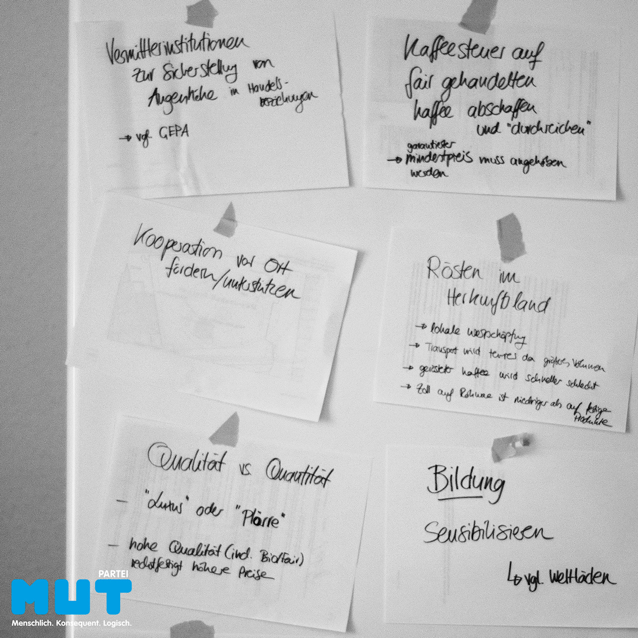 Thema Kaffeehandel bei unserer Konferenz „anders Wirtschaften“