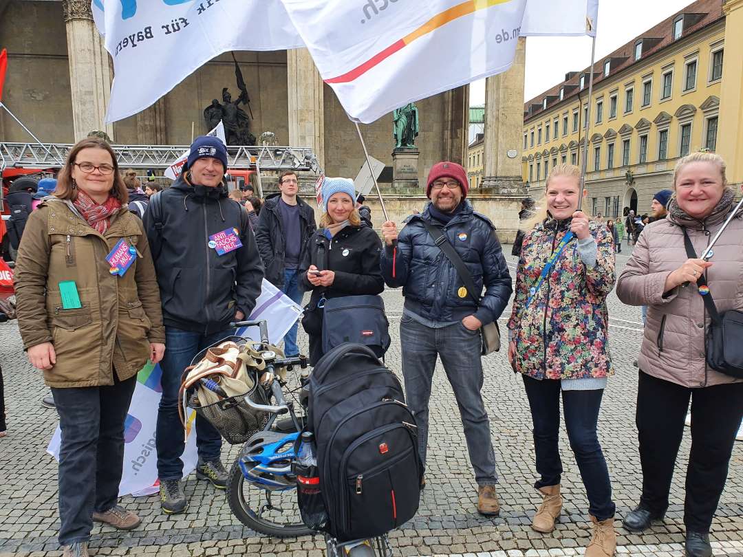 „Fasching statt Faschos“ Aktion – Rede Marie-Luise Kunst