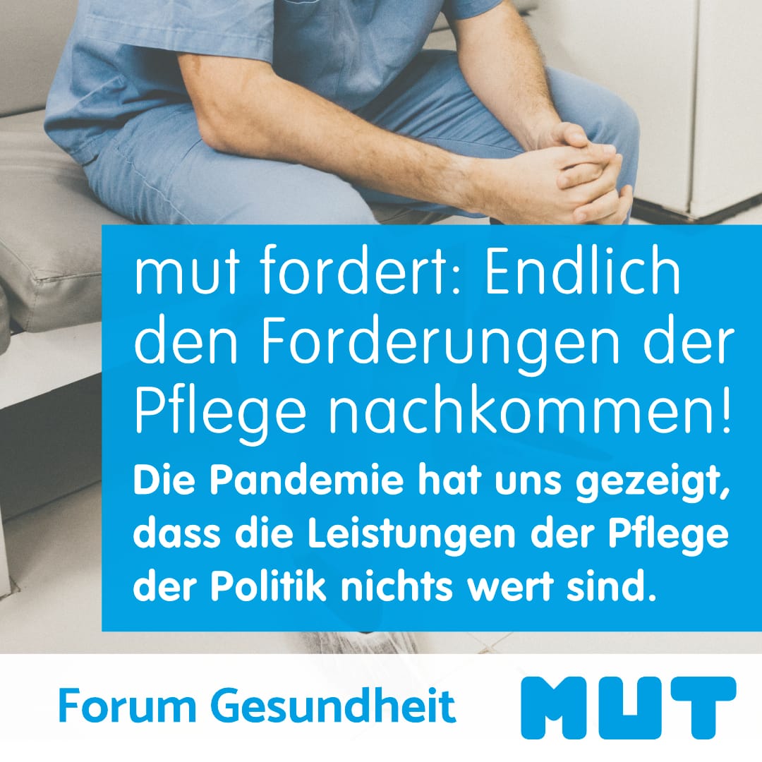 Forderung der Pflege