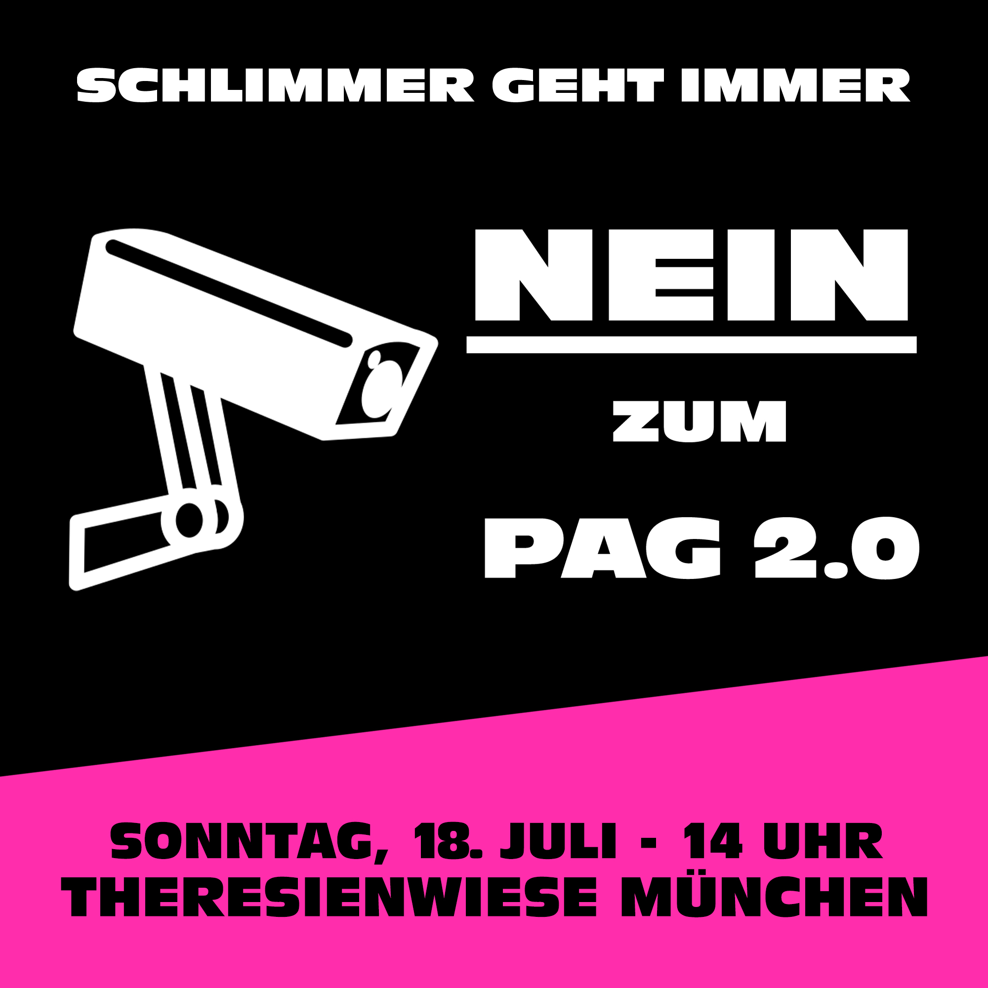 Demonstration „Schlimmer geht immer: NEIN zum PAG 2.0“