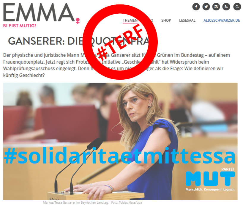 #solidaritaetmittessa – Stellungnahme des mut Forums Gesellschaftliche Vielfalt zu trans ausschliessende und Hass schürende Kampagnen der Zeitschrift EMMA und Alice Schwarzer
